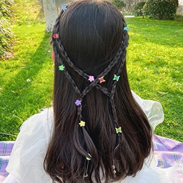SuPoo 80 Pcs Colorful Mini Hair Clips for Kids and Adults