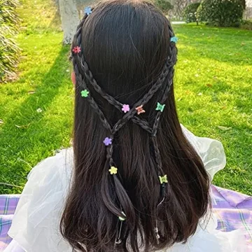 SuPoo 80 Pcs Colorful Mini Hair Clips for Kids and Adults