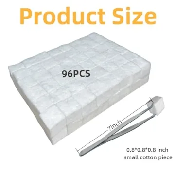 MAFERLIY 96 Pcs Small Ceramic Wool Wick for Tabletop Fire Pit, Suitable for Ethanol Fireplace Fuel，Carbon Felt Wick for Indoor Tabletop Fire Pit Bioethanol Fuel