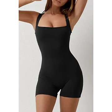QINSEN Women’s Bodycon Jumpsuit with Tummy Control