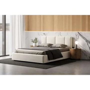 Omax Decor Venice Upholstered Platform Bed for Comfort and Style