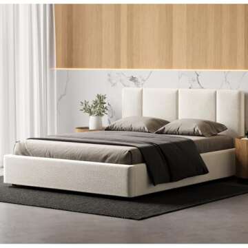 Omax Decor Venice Upholstered Platform Bed for Comfort and Style