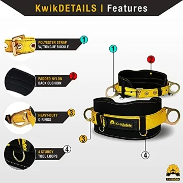 KwikSafety BEAVER TAIL Safety Belt with D-Rings