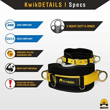 KwikSafety BEAVER TAIL Safety Belt with D-Rings