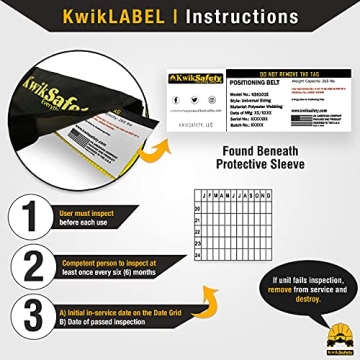 KwikSafety BEAVER TAIL Safety Belt with D-Rings