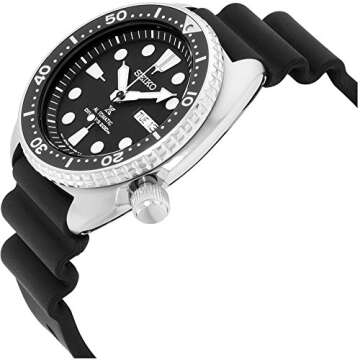 New Seiko SRP777 Prospex Automatic Black Rubber Strap Diver's Men's Watch