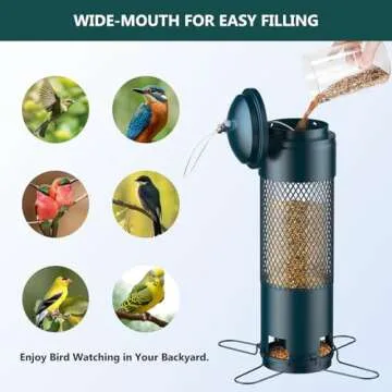 LCSEVEN Squirrel Proof Bird Feeder: Enjoy Nature