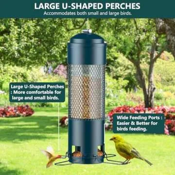 LCSEVEN Squirrel Proof Bird Feeder: Enjoy Nature