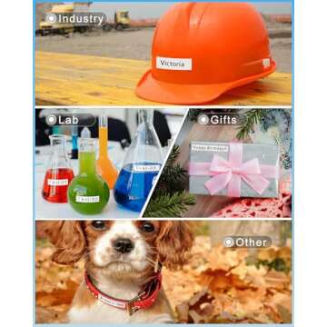 RAEMALL Compatible with Brother P Touch Label Maker Tape TZe 12mm 0.47 Inch Laminated Colored Label Refills Use for Brother P Touch Label Maker PT-D210 PT-H110 PT-1880 PT-D400, 1/2" x 26.2', 5 Pack