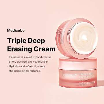 medicube Triple Collagen Cream - Hydrating & Firming Moisturizer with Hyaluronic Acid, Premium Elast...