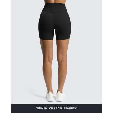 Aoxjox Trinity Women's Biker Shorts for Gym and Yoga