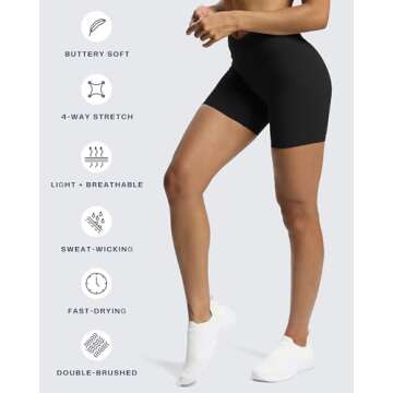 Aoxjox Trinity Women's Biker Shorts for Gym and Yoga