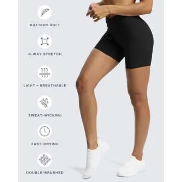 Aoxjox Trinity Women's Biker Shorts for Gym and Yoga
