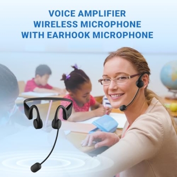 Bluetooth Voice Amplifier with Wireless Earhook Microphone for Classroom Excellence