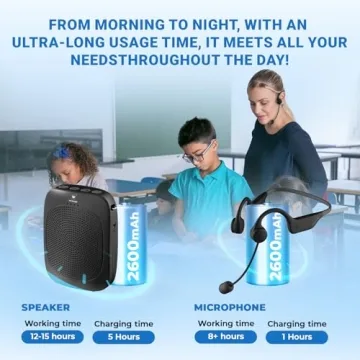 C007 Bluetooth Voice Amplifier with Wireless Mic for Teachers