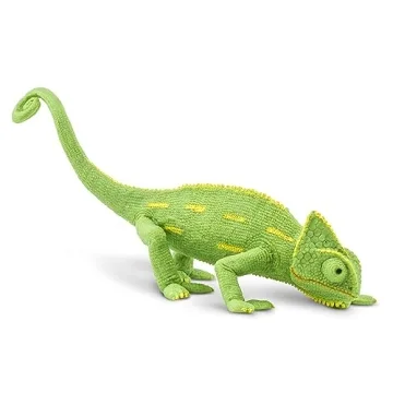 Safari Ltd. Veiled Chameleon Baby Figurine - Detailed 6.75" Plastic Model Figure - Fun Educational P...