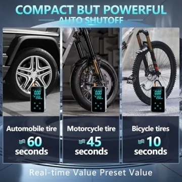 150PSI Portable Tire Inflator with Digital Gauge