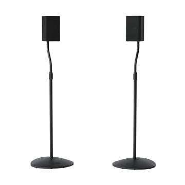 Sanus Adjustable Height Speaker Stand for Perfect Audio Positioning