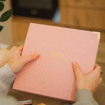 Keepsake Baby Memory Book for Boys and Girls – Timeless First 5 Year Baby Book – Neutral Journal Scrapbook or Photo Album - Record a Milestone for Every Event from Birth to Age 5