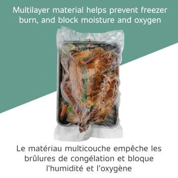 FoodSaver x 16' Expandable Heat-Seal Food Preservation, Freezer Sous Vide Bags, 11" Rolls, Clear