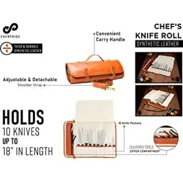 Durable Chef Knife Bag for Culinary Professionals