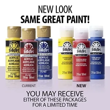 FolkArt Acrylic Paint Set 18 Colors for Your Creative Projects