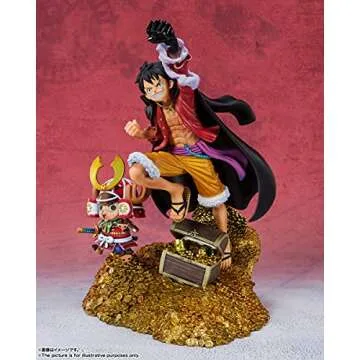 TAMASHII NATIONS - One Piece - Monkey D. Luffy - WT100 Commemorative Eiichiro Oda Illustration DAIKAIZOKU HYAKKEI, Bandai Spirits FiguartsZERO Collectible Statue