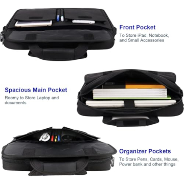 Water Resistant 15.6" Laptop Bag for Professionals