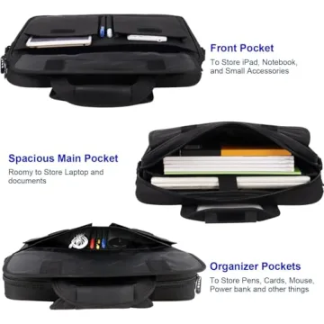 Water Resistant 15.6" Laptop Bag for Professionals