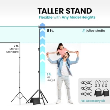 Julius Studio Adjustable Backdrop Stand for All Occasions