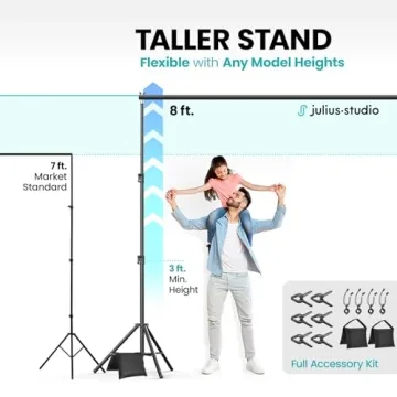 Julius Studio Adjustable Backdrop Stand for All Occasions