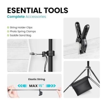 Julius Studio Adjustable Backdrop Stand for All Occasions