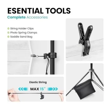 Julius Studio Adjustable Backdrop Stand for All Occasions