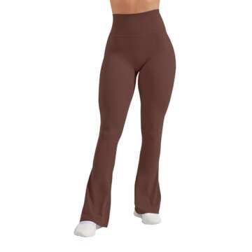Unthewe High Waisted Flare Leggings for Women - Tummy Control & Butt Lifting