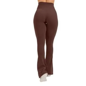 Unthewe Women's High Waisted Flare Leggings for Workouts
