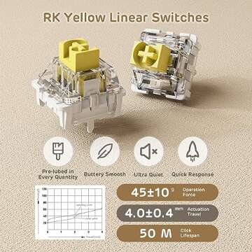 RK Royal Kludge RK84 Triple Mode RGB Mechanical Keyboard