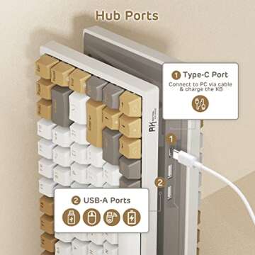 RK Royal Kludge RK84 Triple Mode RGB Mechanical Keyboard