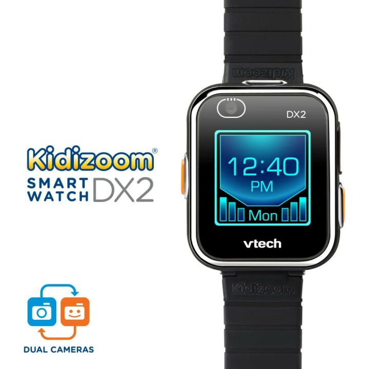 VTech KidiZoom Smartwatch DX2 for Kids Black