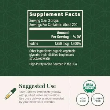 Global Healing Detoxadine Organic Nascent Iodine Supplement