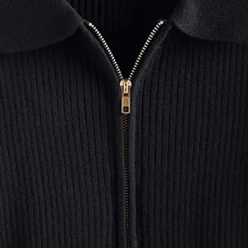 ZAFUL Women's Stylish Cropped Zip Cardigan for Casual Wear