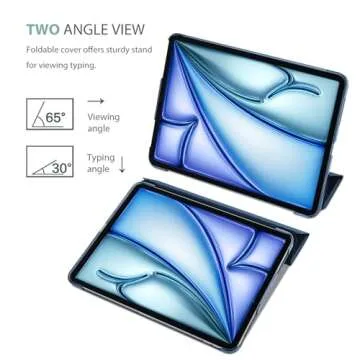 ProCase Smart Case for iPad Air 11-inch 2025 2024 M3 M2/10.9” Air 5th 2022/Air 4th 2020, Protective Cover for iPad Air 5 4 -Navy