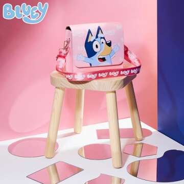 Bluey Girls Handbag Cute Crossbody Shoulder Bag for Kids Adjustable Strap Shopping Purse Travel Fash...