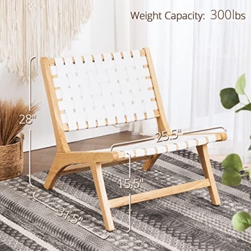 Stylish LUE BONA Faux Leather Accent Chair for All Spaces