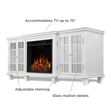 Marlowe 70” Electric Fireplace TV Stand for TVs