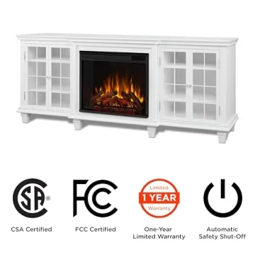 Marlowe 70” Electric Fireplace TV Stand for TVs