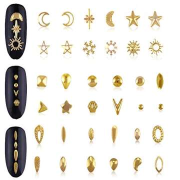 Beuniar Nail Studs Set for Creative Nail Art Decorations