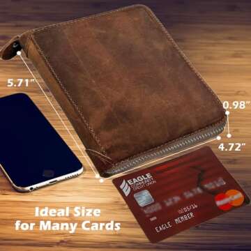 YUHAN PRETTY Large Leather Credit Card Holder Wallet with 42 Card Slots