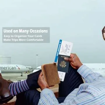 YUHAN PRETTY Large Leather Credit Card Holder for Men