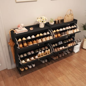 AVZEAR Narrow Shoe Storage Cabinet - Elegant and Functional