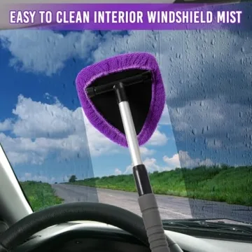 Baderke Car Window Cleaner Kit with Microfiber Bonnets